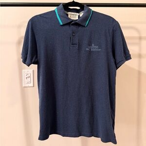 Scotch & Soda Blue Polo with Teal Accents